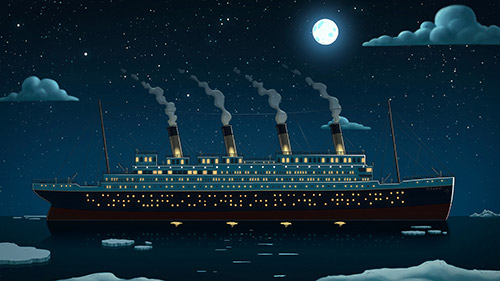 Titanic background art